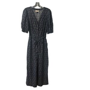Universal Thread Floral Print Jumpsuit Button Front‎ Belted XS